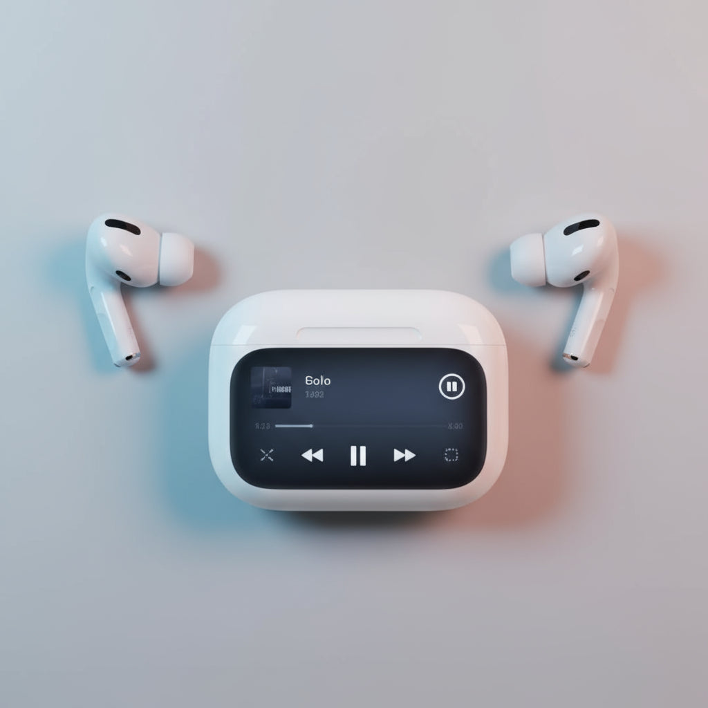 Bluetooth wireless earpod with display